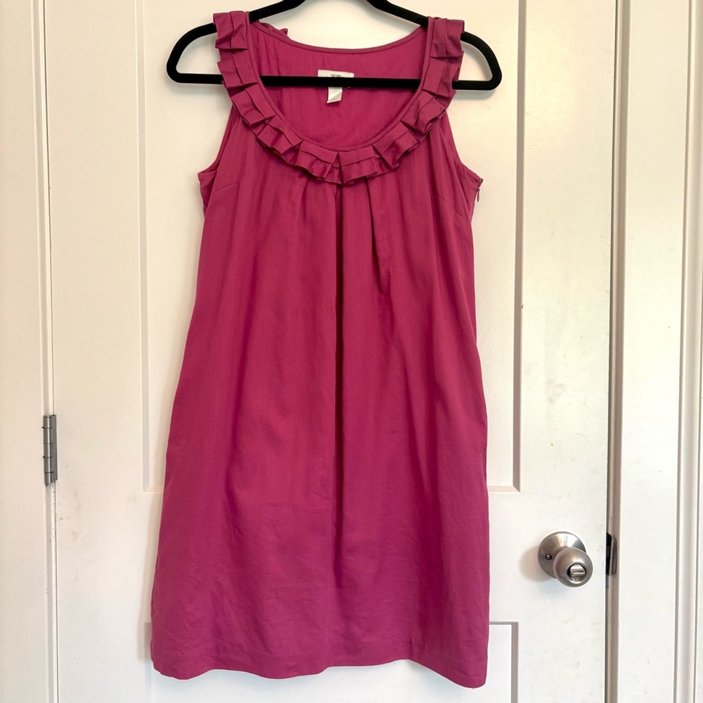 Ann Taylor Magenta Sleeveless Dress sz 4